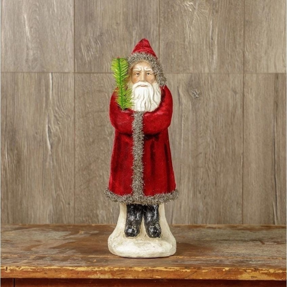 Ragon House Christmas 16" Deep Red Velvet Belsnickle‎ Santa Figurine NEW